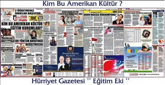 Hürriyet Gazetesinde Hakkımızda Yayınlanan Ek.