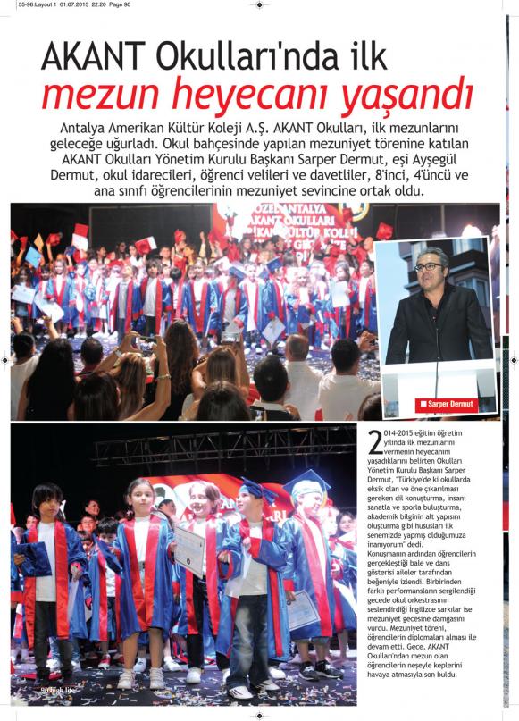 High Life Dergisinde hakkımızda çıkan haber