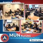 MUN Kulübü Öğrencilerimizi Hazırlıklara Başladı