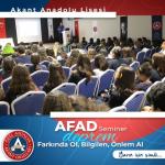 AFAD’ın Deprem Konulu Semineri