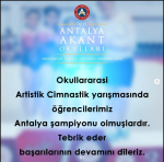 Artistik Cimnastik Birincileri Okulumuzdan